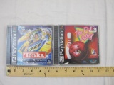 Two PlayStation Games including Tonka Space Station (2000) and Ten Pin Alley (1995), 8 oz