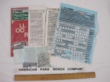 Lot of Letters and Decals for Model Trains, see pictures for included pieces, 4 oz