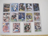 Lot of NFL Trading Cards from various brands and years including Marshall Faulk and quarterbacks, 5