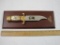 10 inch General J.E.B. Stuart, Battle of Brandy Station tribute Bowie Knife with Wooden Display