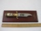 10 inch General Stonewall Jackson Battle of Chancellorsville tribute Bowie Knife with wooden display