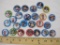 25 Baseball Pinback Picture Buttons, various players and teams, 3 oz