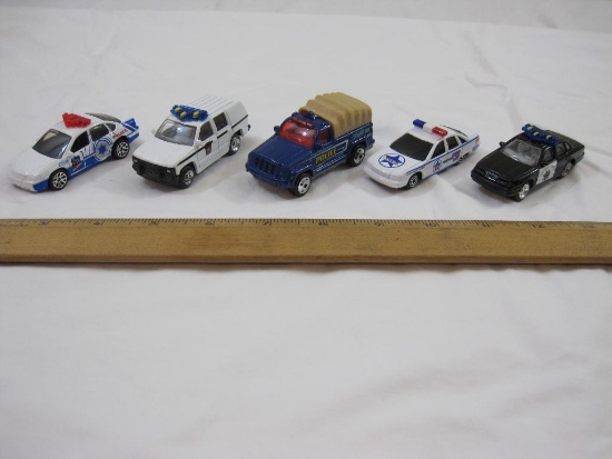 5 Diecast Emergency vehicles, Matchbox, Tonka and Golden, 9 oz