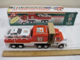 1996 7 Eleven Toy Race Car Carrier, #2 in series, serial #22529, battery operated features, NIB, 1