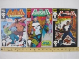 Comic Books, The Punisher #66, #71 and #79, 9 oz