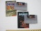 TWO Super Nintendo Game Cartridges including Darius Twin and Populous, with instruction booklets,