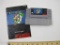 Super Mario World Super Nintendo Game Cartridge with instruction booklet, game has been tested and