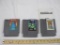 THREE Nintendo NES Game Cartridges including Track & Field II (with instructions), Othello, and