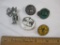 Lot of Vintage Sportsmen Pins from New York & New Jersey, archer is fine pewter, 2 oz