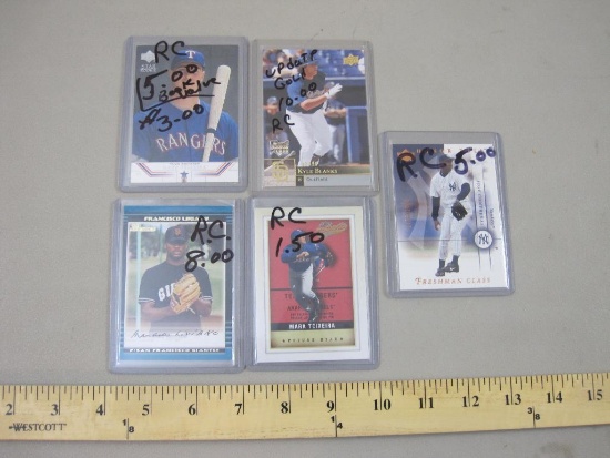 Lot of Rookie MLB Cards including Kyle Blanks, Francisco Liriano, (2) Mark Teixeira, and Jose