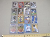 16 Premium Baseball Cards and Yankees Schedules including Troy Glaus, Mark Prior, Jose Aijo, and
