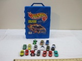 Hot Wheels Plastic 48 Car Carry Case with 16 Diecast cars from Majorette, Hot Wheels and more, 2 lbs