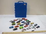Hot Wheels Plastic 48 Car Carry Case with 28 Diecast cars from Hot Wheels and more, 3 lbs 13 oz