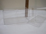 2 Plastic Display Cases for Model Cars, 4.5