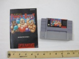 Super Punch Out! Super Nintendo Gamed Cartridge with instruction booklet, game has been tested and