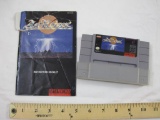 ActRaisers Super Nintendo Game Cartridge with instruction booklet, game has been tested and works