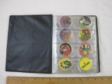 Lot of 63 Vintage Pogs including 8 ball, Matchbox, Wolfman, and more, 10 oz