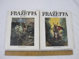 2 Frank Frazetta Books: Book Two and Book Three, A Peacock Press/Batman Book, 1977 & 1979, 1 lb 10