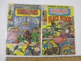 TWO Amazing Adventures The Inhumans and the Black Widow Comic Books Issues 2 & 6, 1970-1971, 4 oz