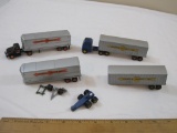 Lot of HO Scale Trucks and Cooper-Jarrett, Inc Trailers by Lesney and more, 13 oz