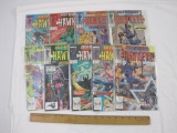 NINE Comic Book Issues of Solo Avengers Starring Hawkeye including issues 11-19, 1988-1989, 1 lb