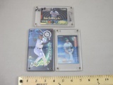 Three Baseball Cards in display plaques including Mark McGwire, Ken Griffey Jr, and Ichiro, 8 oz