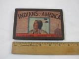 Vintage Indians of America Book with 94 Color Pictures, Foreword by Dan Beard, 1935, 4 oz