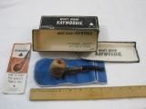 Vintage Kaywoodie White Briar Pipe in original box, 4 oz