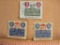 Three Ohio Prepaid Sales Tax receipts, 3, 6 and 30 cents
