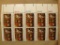 Block of ten Surrender at Saratoga US stamps Scott # 1728
