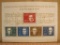 F96 German stamp souvenir sheet Einweihung Der Beethoven-Halle Zu Bonn postage stamps, plus two