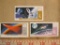 Lot of three space-themed Russian stamps