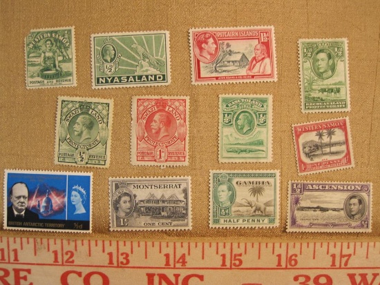 Lot of Great Britain postage stamps, miscellaneous possessions and protectorates, uncanceled