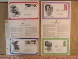 Four First Day of Issue covers commemorating famous American athletes and Olympic Games. Two, both