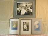 Three vintage children's portrait photos (one from Bloomingdale Bros. studios in NY) and one vintage
