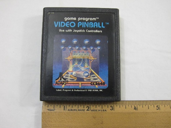ATARI Video Pinball Game Cartridge, 1981, cartridge only, 3 oz