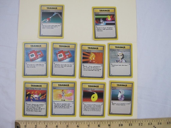 Lot of Pokemon TRAINER Trading Cards including Switch, Maintenance, Professor Oak, Super Potion, (2)