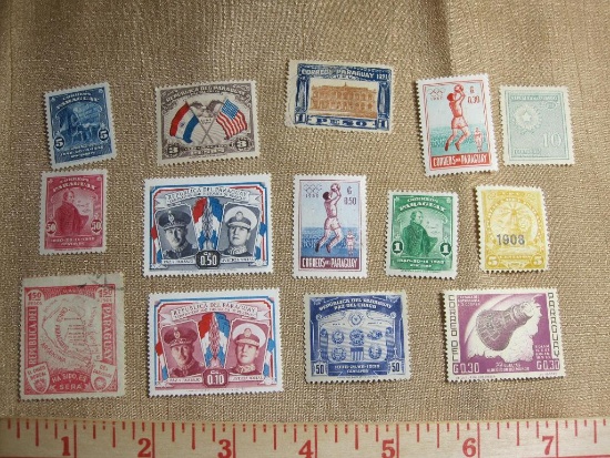 Lot of Paraguay postage stamps mostly unused, various ages