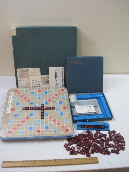 Vintage Deluxe Edition Scrabble Crossword Game, 1954, 4 lbs 6 oz