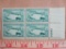 One block of four 3 cent Grand Coulee Dam US stamps, Scott # 1009