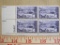 One block of four 3 cent 50th Anniversary of the Trucking Industry US stamps, Scott # 1025