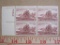One block of four 3 cent Lewis and Clark Expedition US stamps, Scott # 1063
