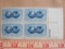 Block of four 3 cent Stoms for Peace US stamps, Scott # 1070