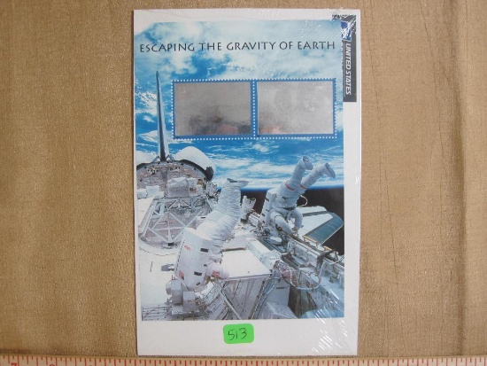 Escaping the Graviy of Earth Holographic $3.20 Mint Sheet, Scott # 3411