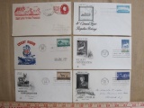 Lot of 1940s-1950s First Day of Issue envelopes, including Canal Zone, Wildlife Conservation,