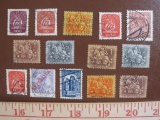 Lot of canceled Portugal postage stamps