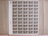 Full sheet of 50 10 cent D W Griffith US stamps, Scott # 1555