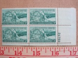 Block of four 3 cent Washington Territory Centennial US stamps, Scott # 1019