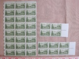 Sheets of 24, 6 and 4 3 cent Nevada First Settlement Centennial US stamps, Scott # 999