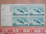 Block of four 3 cent Wildlife Conservation US stamps, Scott # 1079